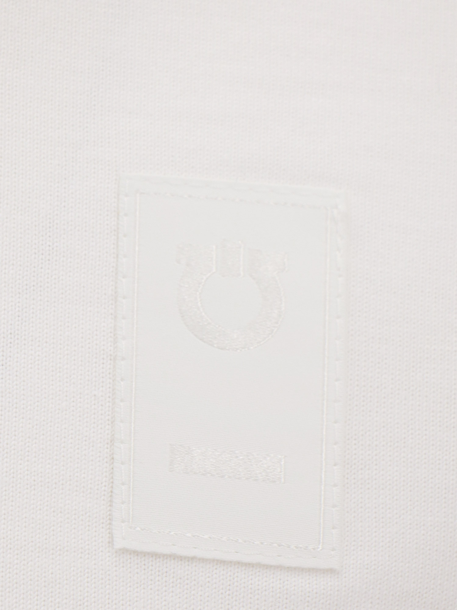 Ferragamo Salvatore Logo Path Crewneck T-shirt In White