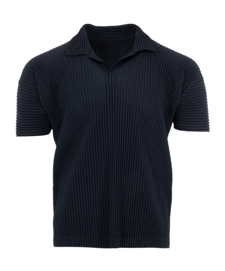 Issey Miyake Black Basics Polo Shirt In Black