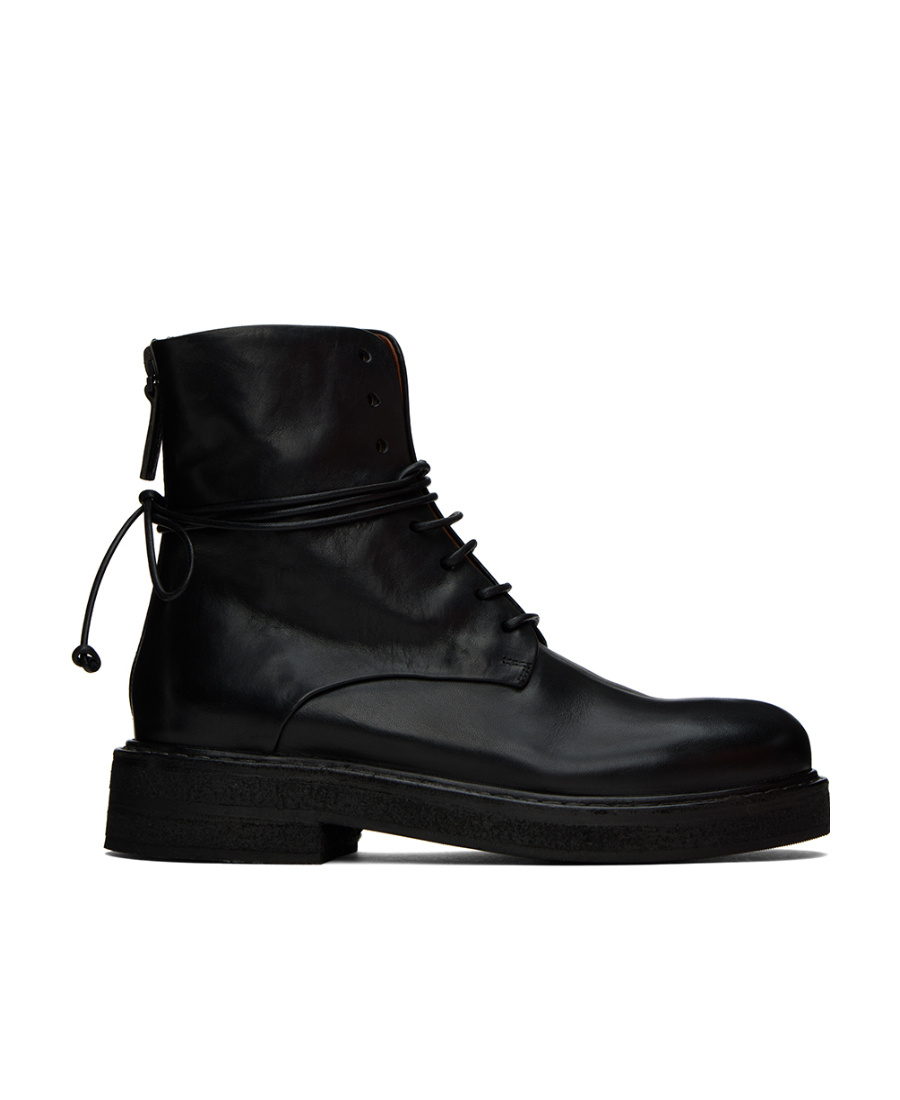 Marsèll Lace-up Leather Boots In Black