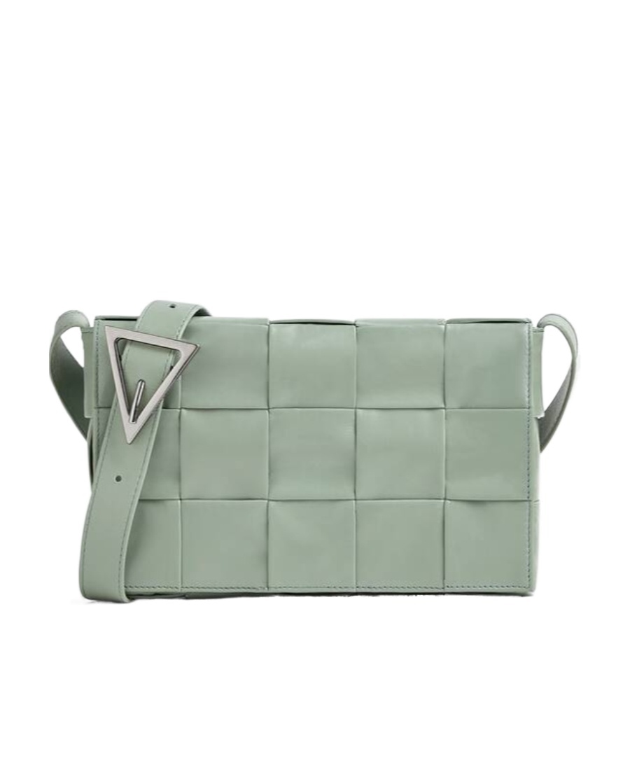 Bottega Veneta Medium Cassette Crossbody Bag In Gray