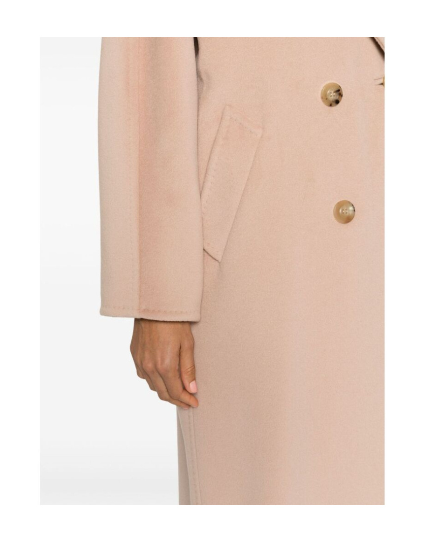 Max Mara Double-breasted Coat In Nude