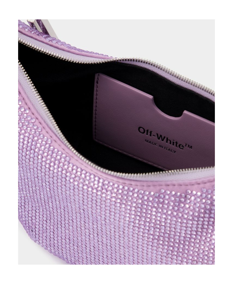 Off-white Binder Clip 20 Bag In Strass / Lilac In Purple