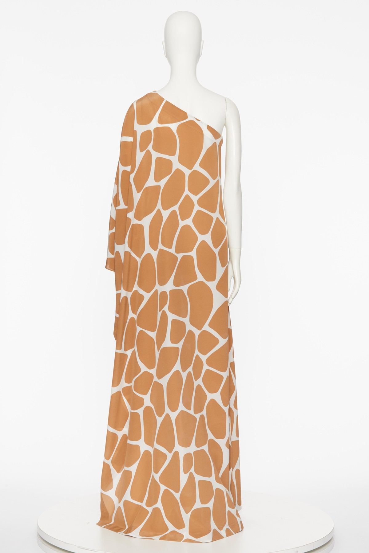 Valentino Asymmetric Design Dress In Brown