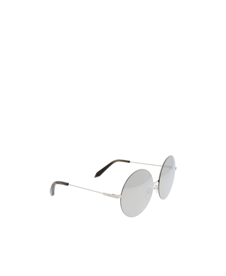 Victoria Beckham Round Frame Sunglasses In White