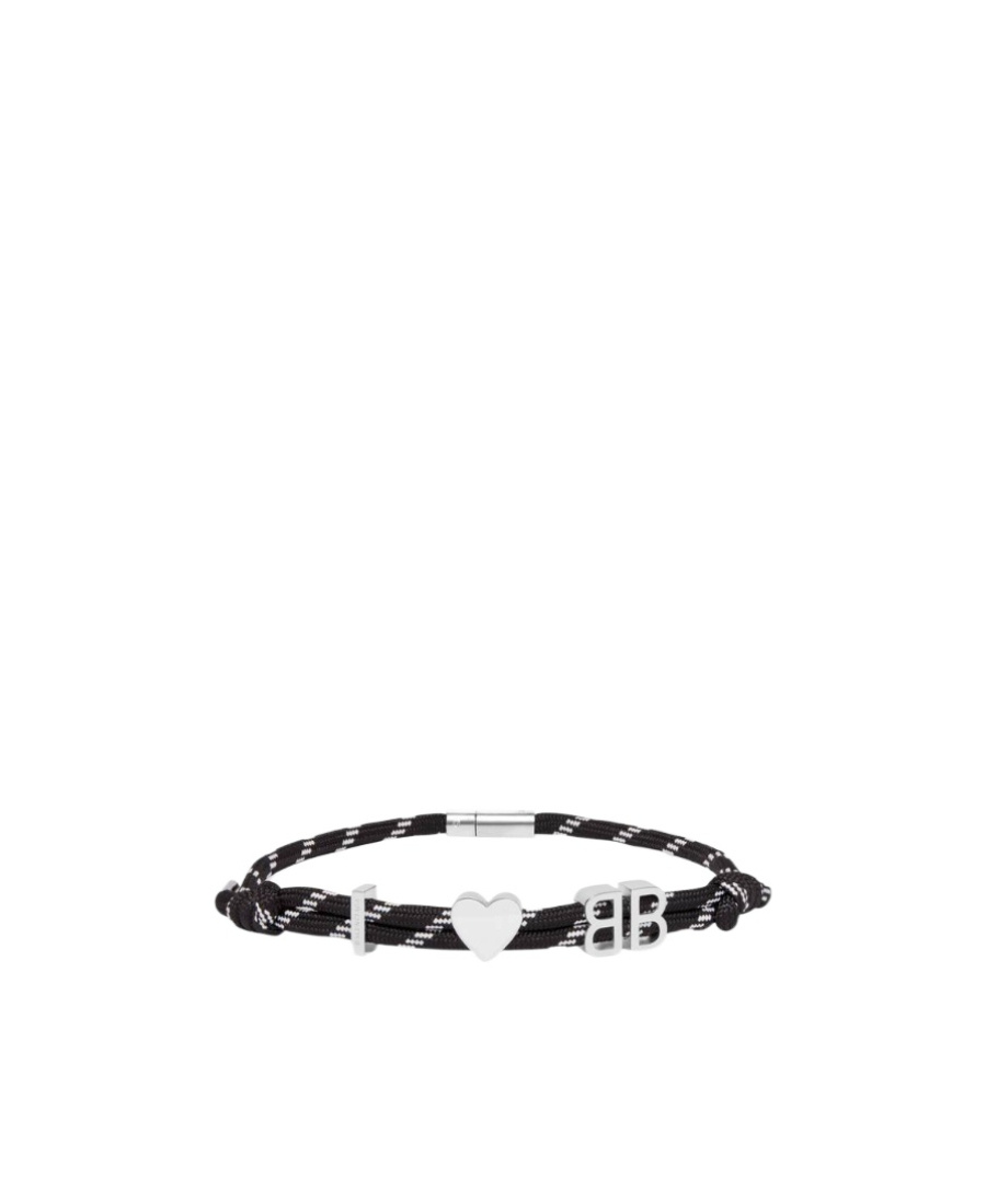 Balenciaga I Love Bb Choker Necklace In Black