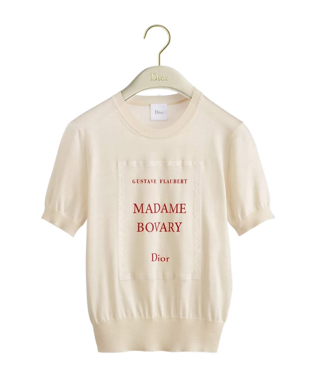 Dior Book Cover Short-sleeved Sweater In Neutral