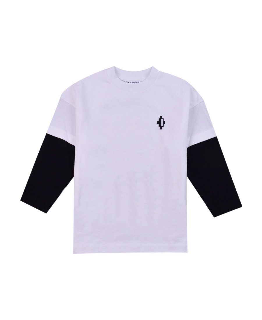 Marcelo Burlon County Of Milan Printed Round-necked T-shirt In White