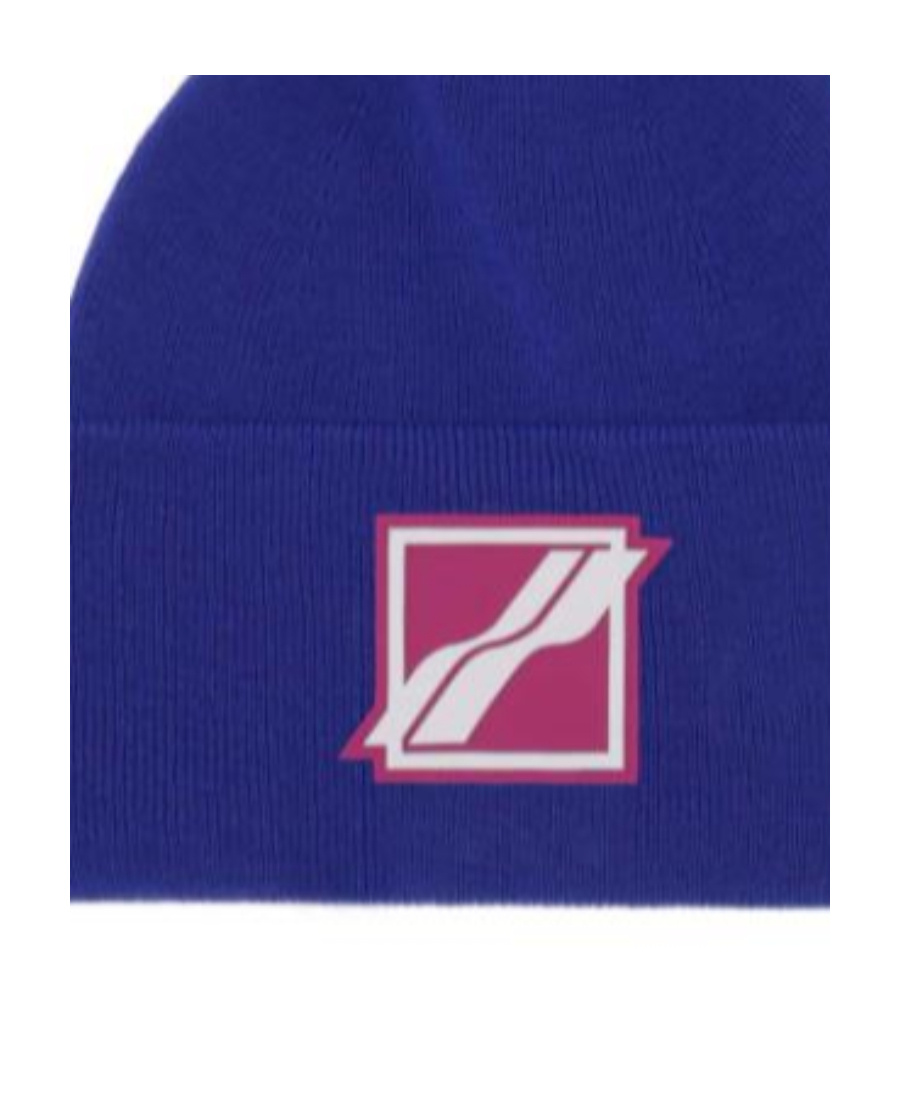 We11 Done Logo Details Pullover Hat In Blue