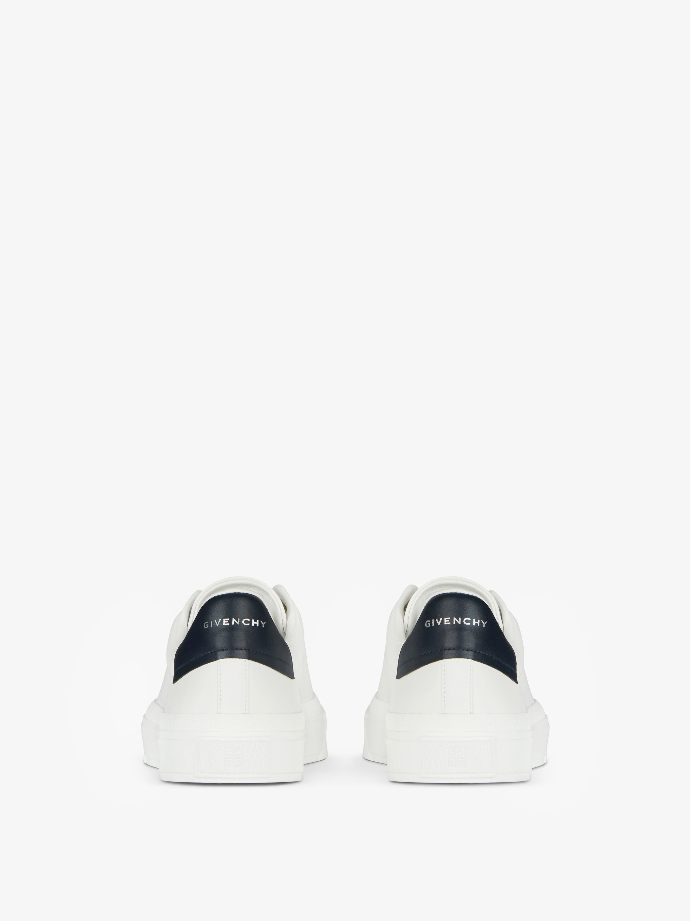 Givenchy City Sport Leather Sneakers In White