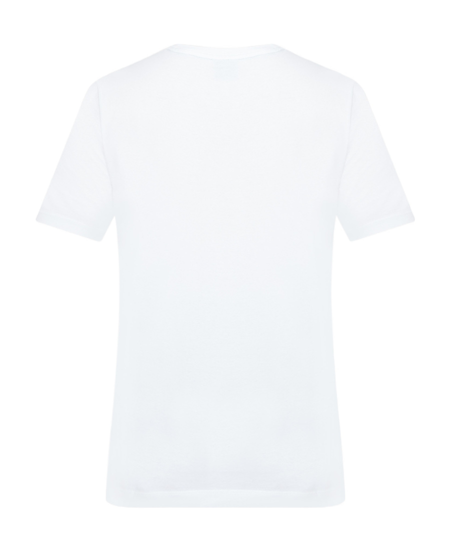 Hugo Boss Logo-print Crew-neck T-shirt In White