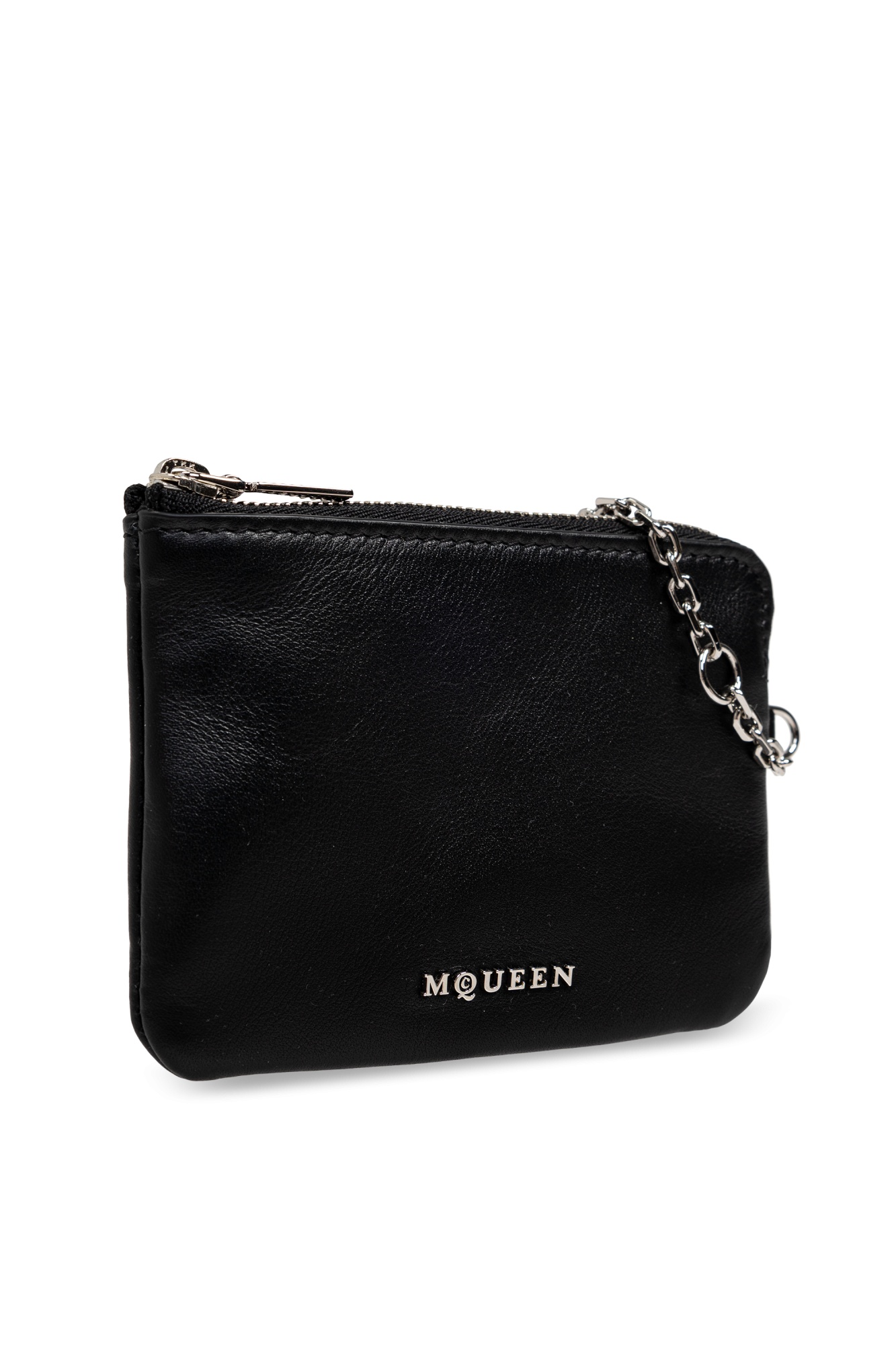 ALEXANDER MCQUEEN ALEXANDER MCQUEEN LOGO PALQUE CHAIN-DETAILED WALLET
