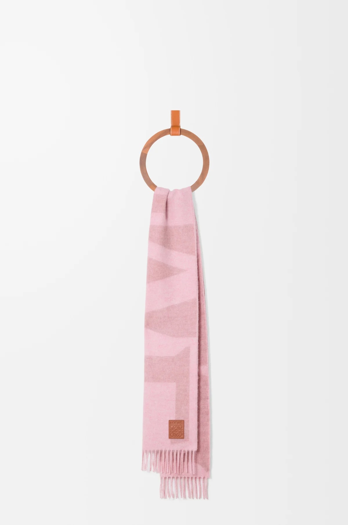 Loewe Scarf In Cashmere In Pink