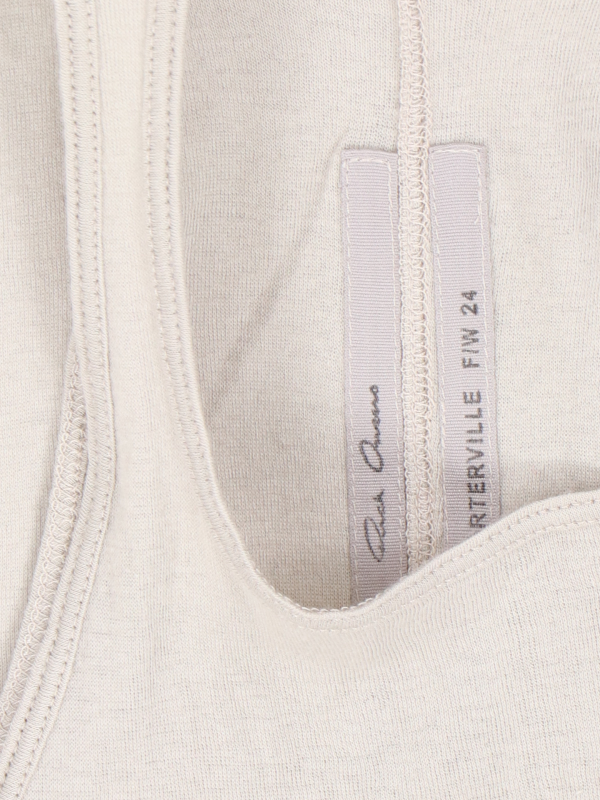 Rick Owens Off-white Basic Rib Tank Top In White