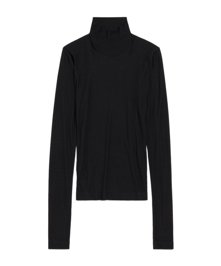 Balenciaga Women's Wool Blend Sweater In Black