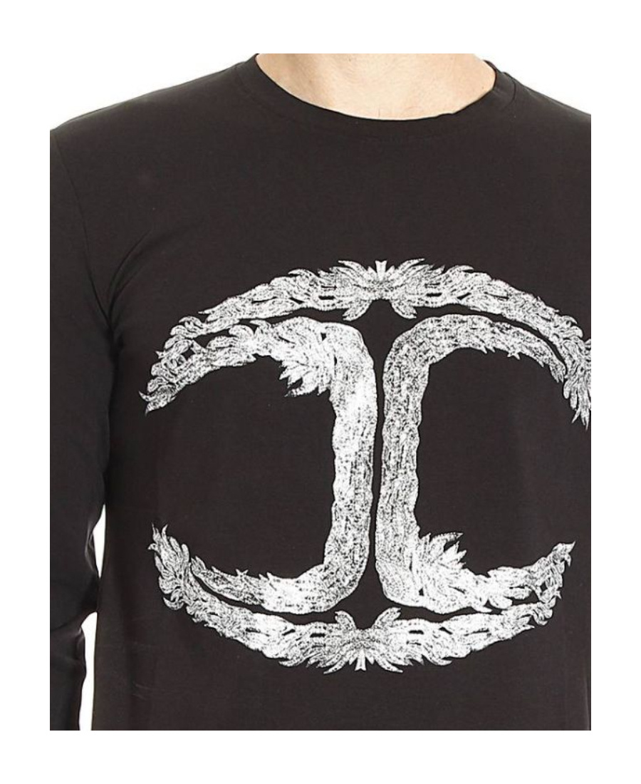Just Cavalli Printed T-shirt In Black