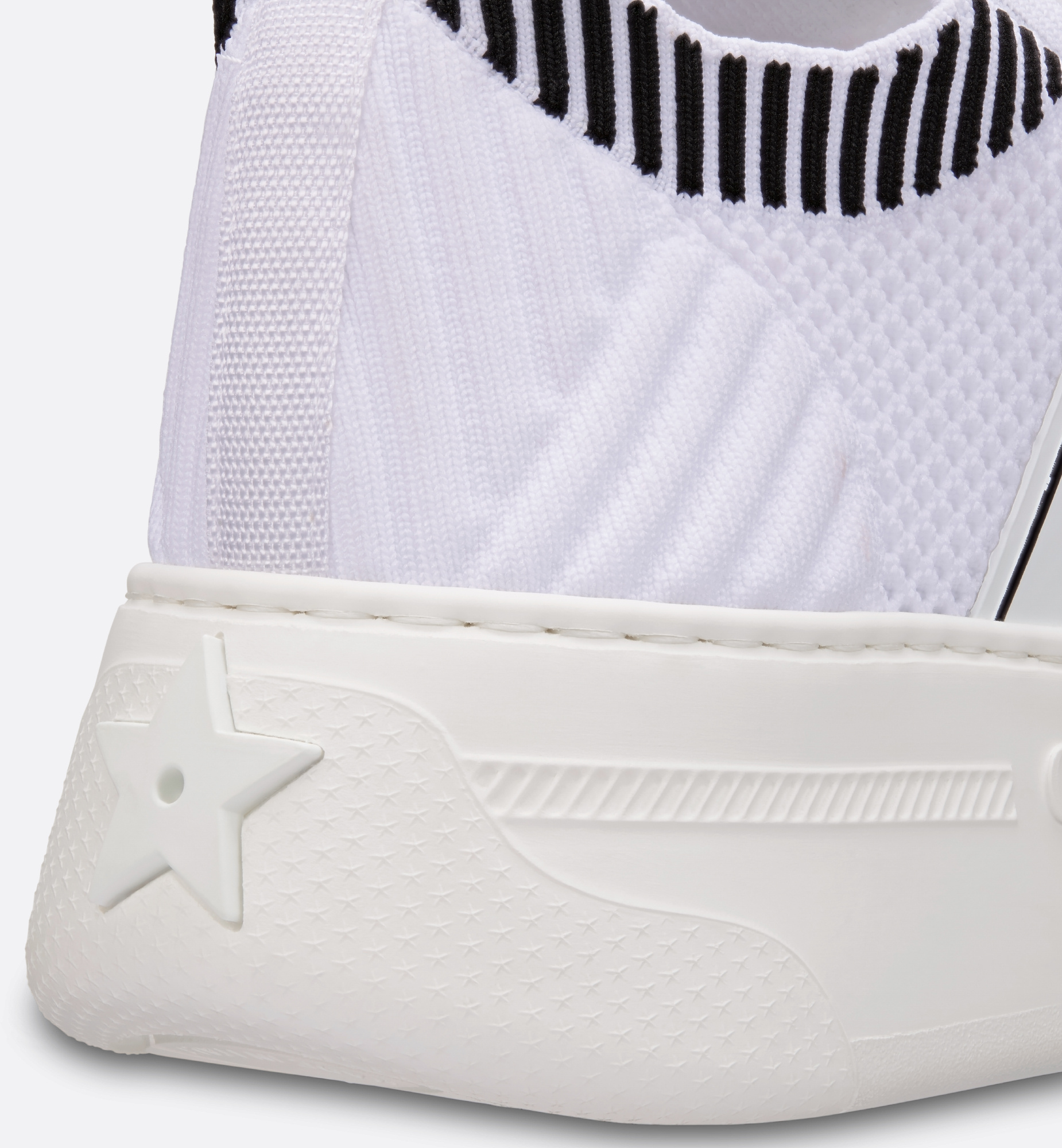 Dior Star Platform Sneakers In White