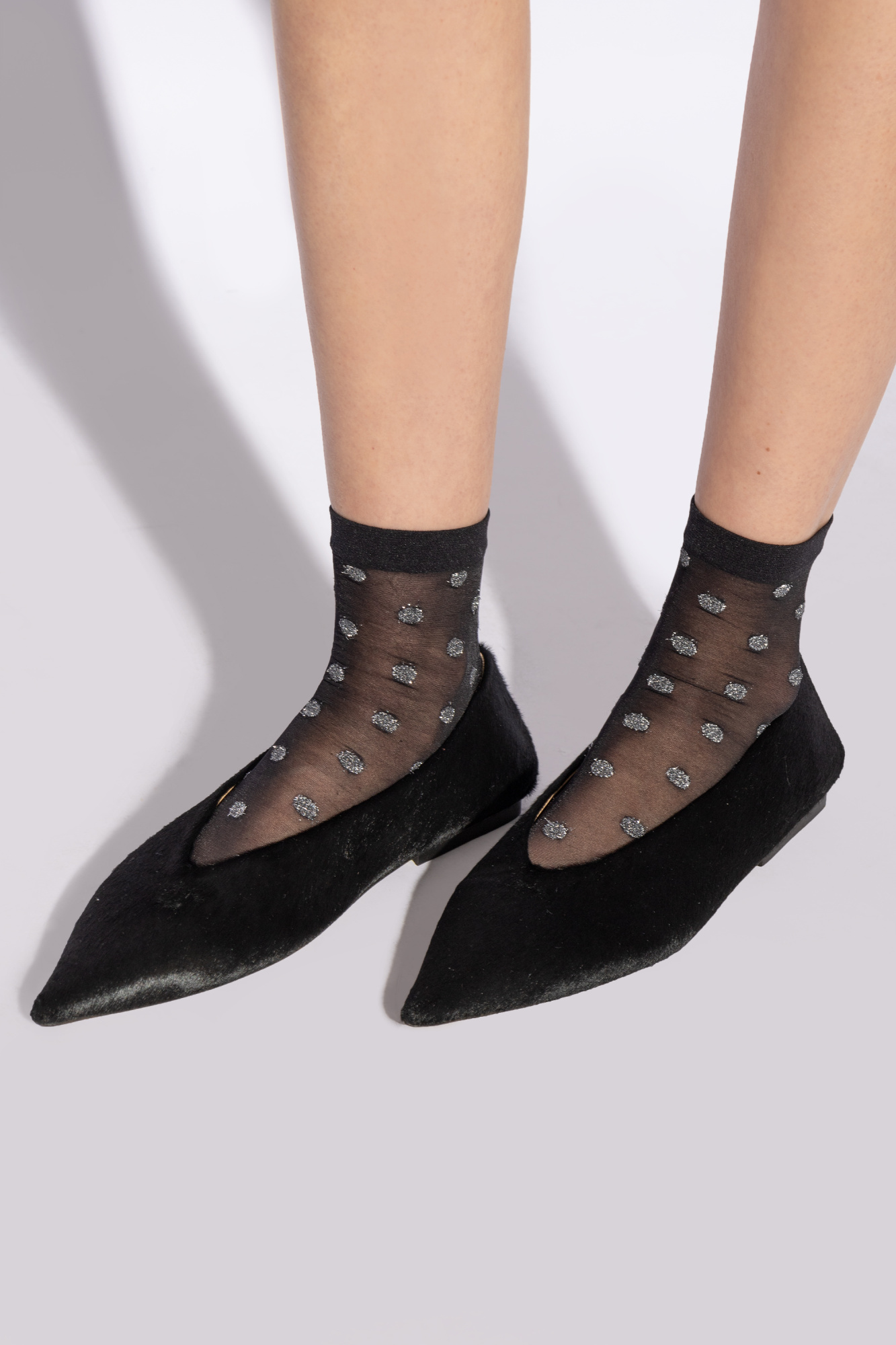 Marsèll Ago Pointed-toe Leather Ballerinas In Black