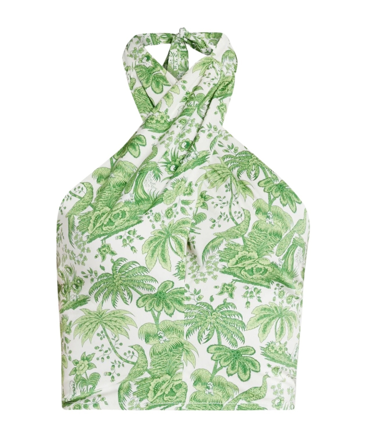 Staud Kai Graphic-print Top In Green