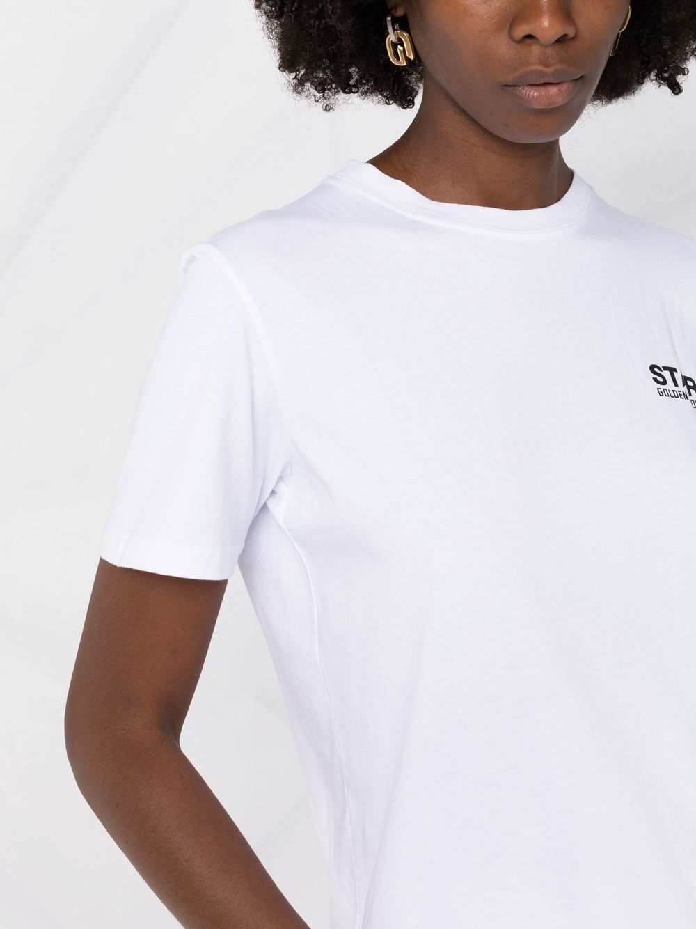 Golden Goose Item O-neck Short-sleeved T-shirt In White