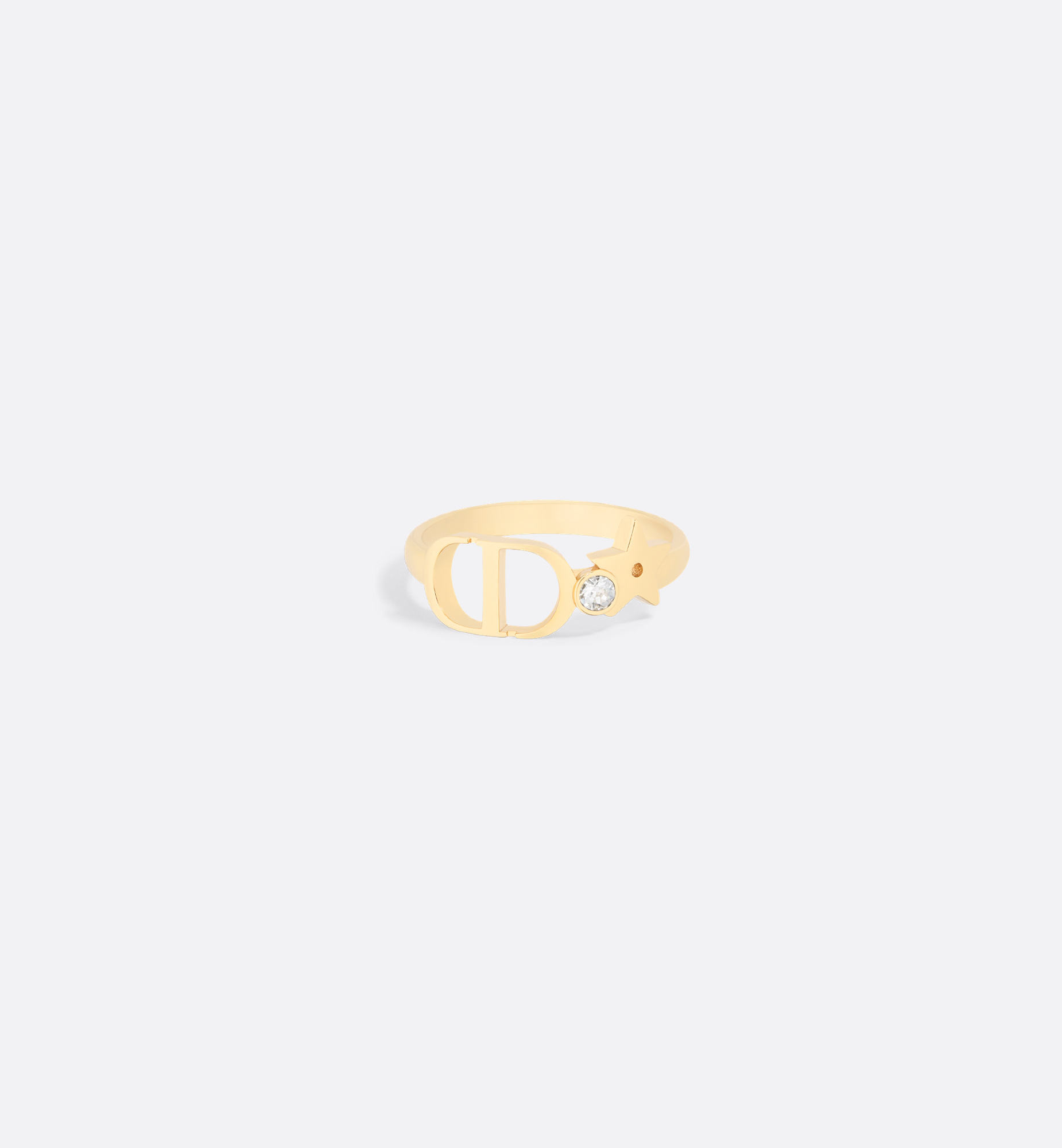 Dior Petit Cd Lucky Star Ring In Gold