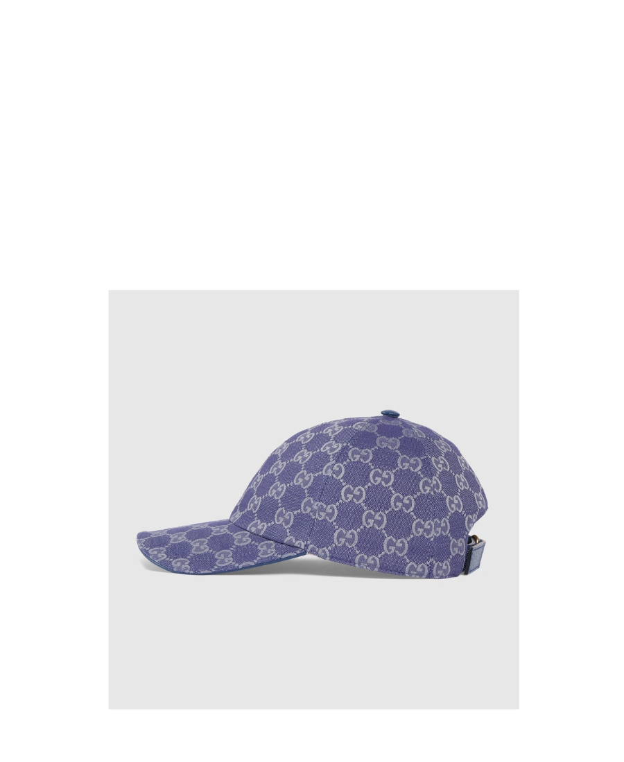 Gucci Gg Canvas Baseball Hat In Purple