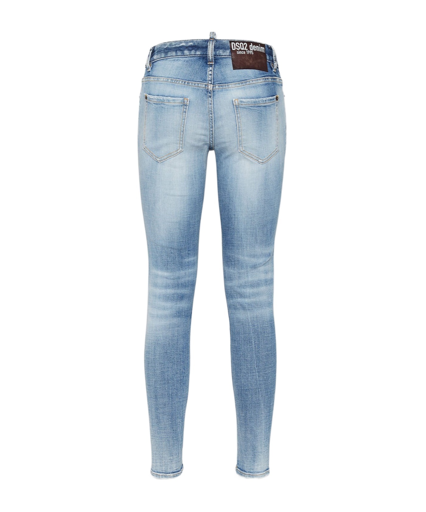 Shop Dsquared2 Jennifer Mid-rise Jeans In Blue
