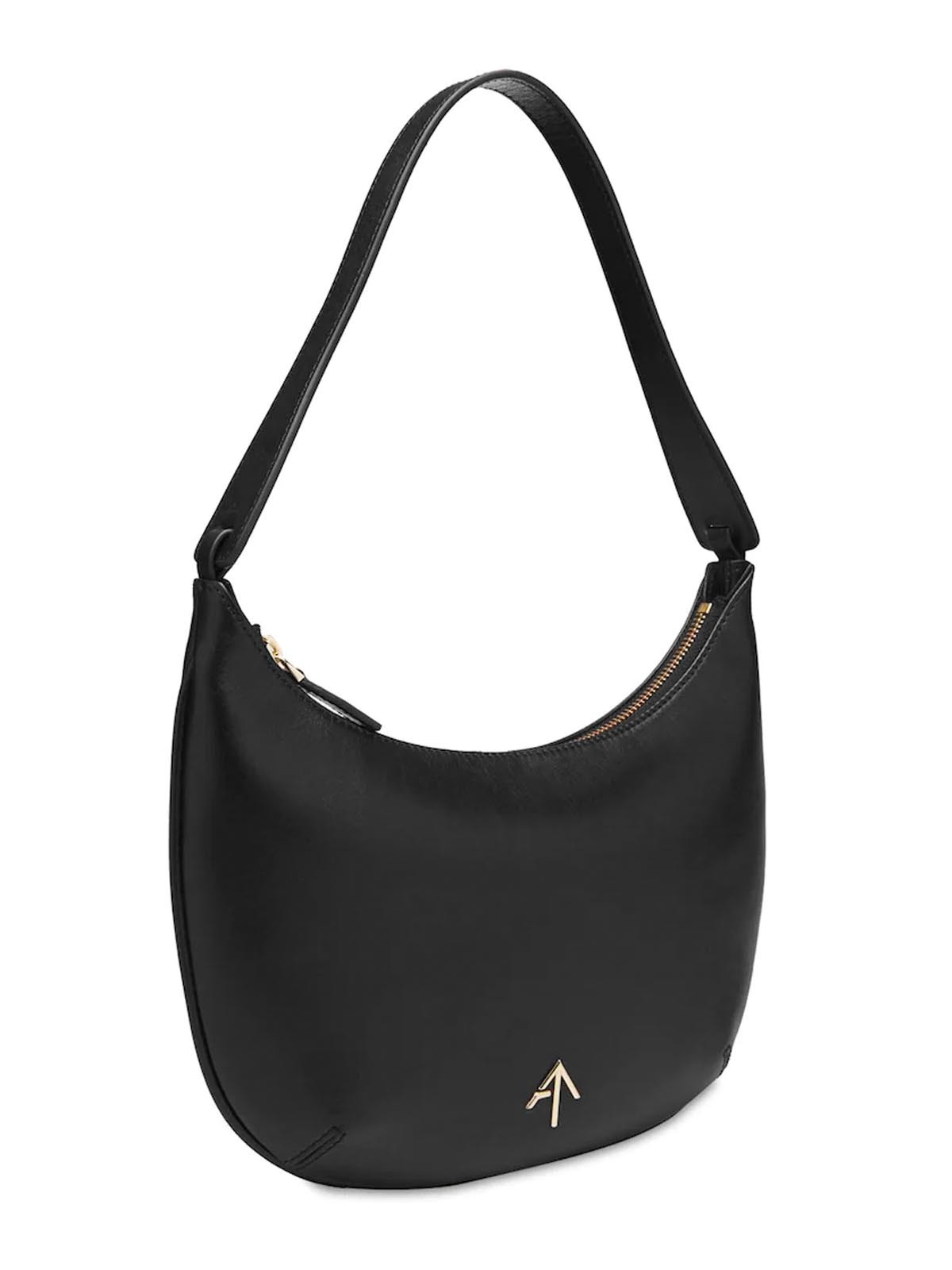 Manu Atelier Logo Design Handbag In White