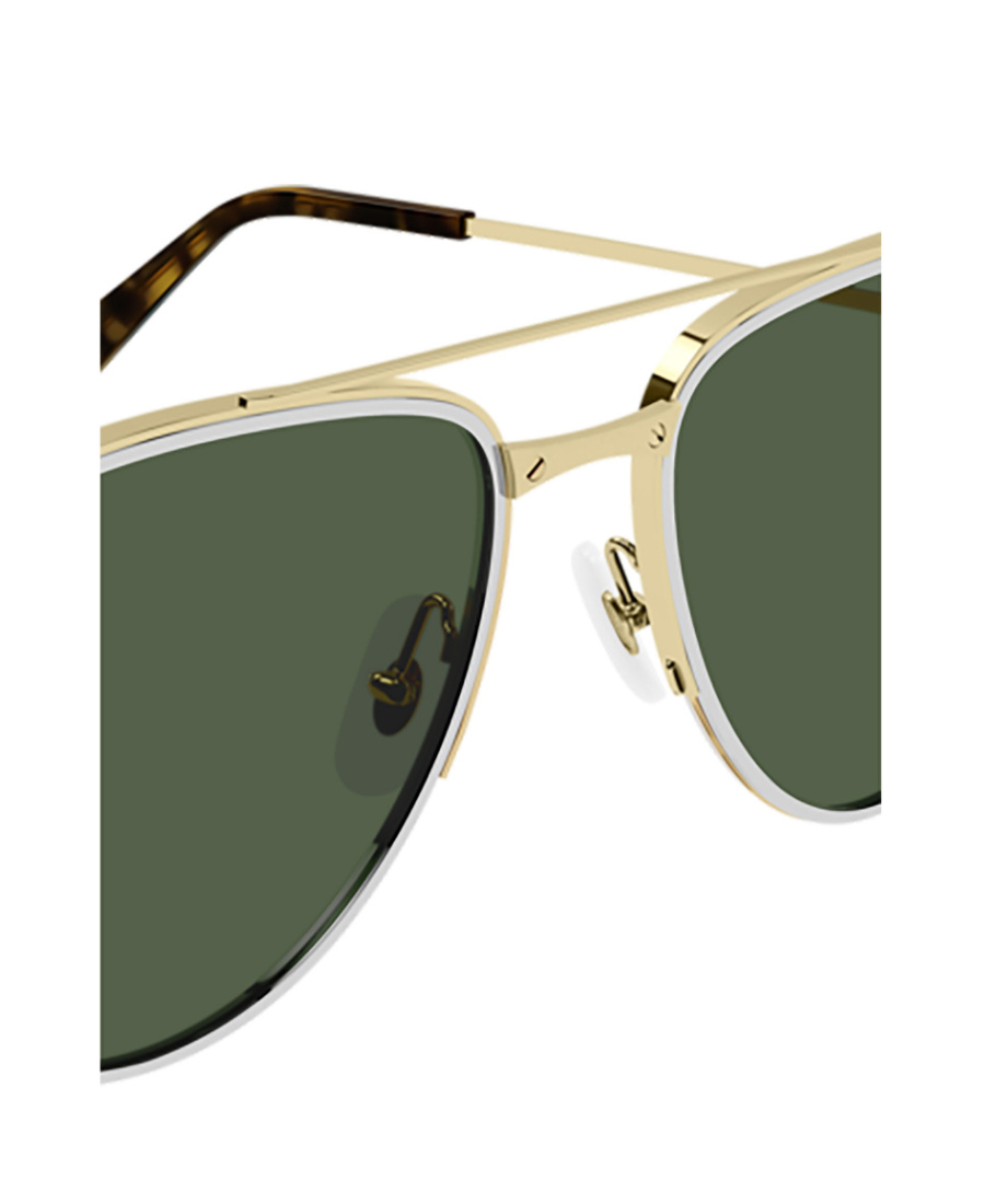 Cartier Men's Polarized Aviator Sunglasses In Green