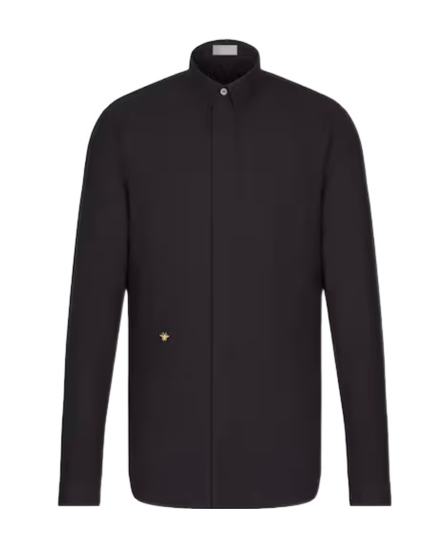 Dior Homme Bee Embroidered Shirt In Black