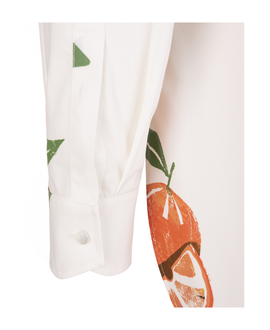 Max Mara Printed Strapless Blouse In Red