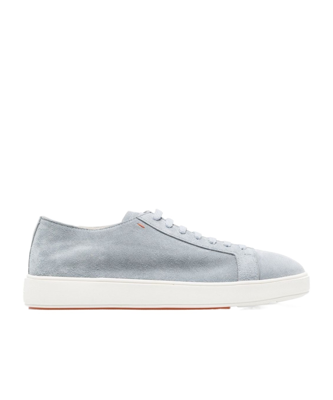 Santoni Round Head Low Upper Board Shoes In White