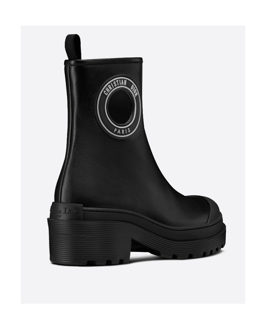 Dior Symbol Short Boots In Black
