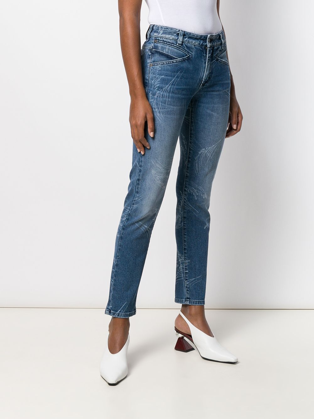 Givenchy Logo Details Jeans In Blue