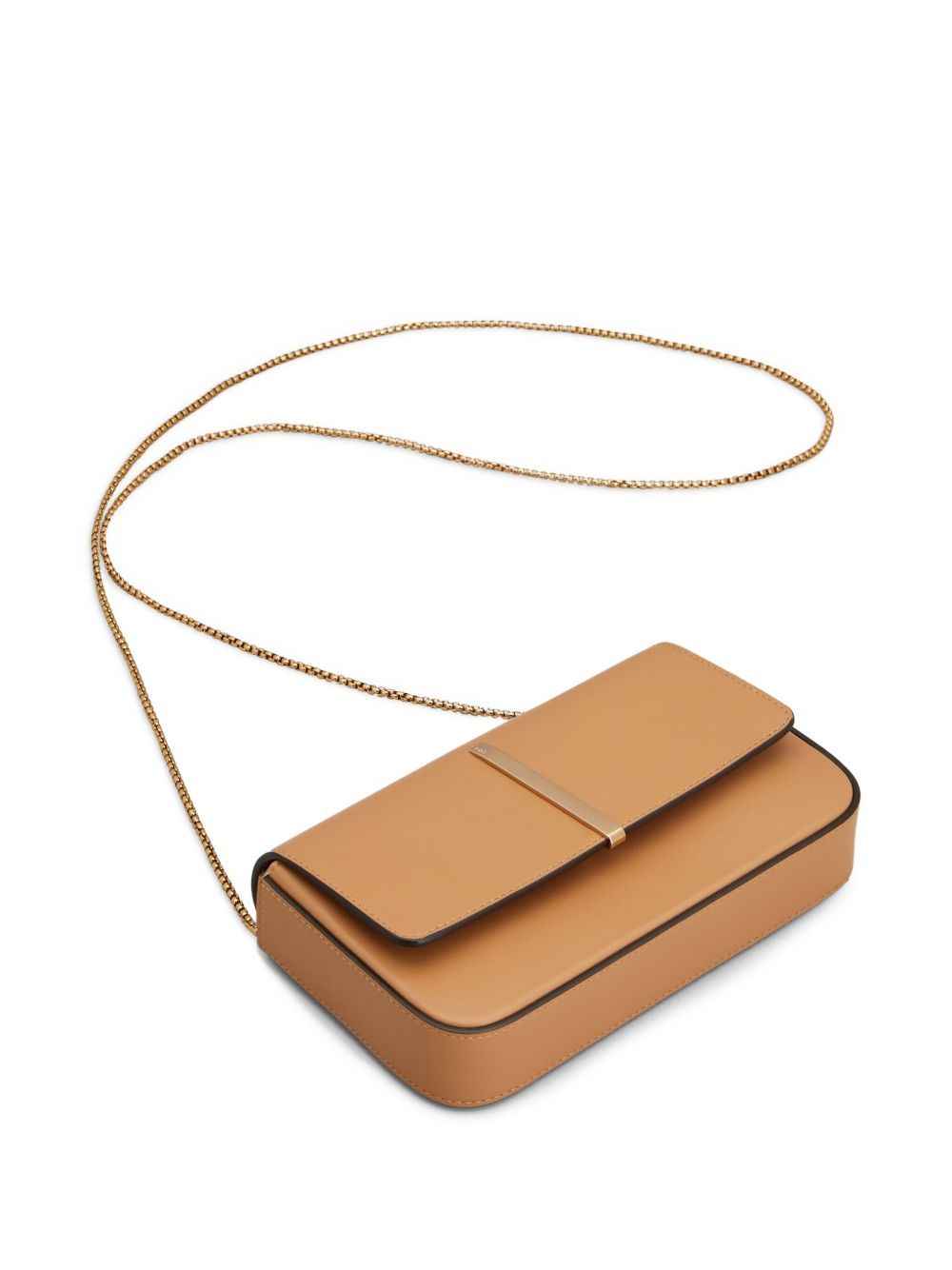 Tod's Mini Metal Bar Leather Shoulder Bag In Brown