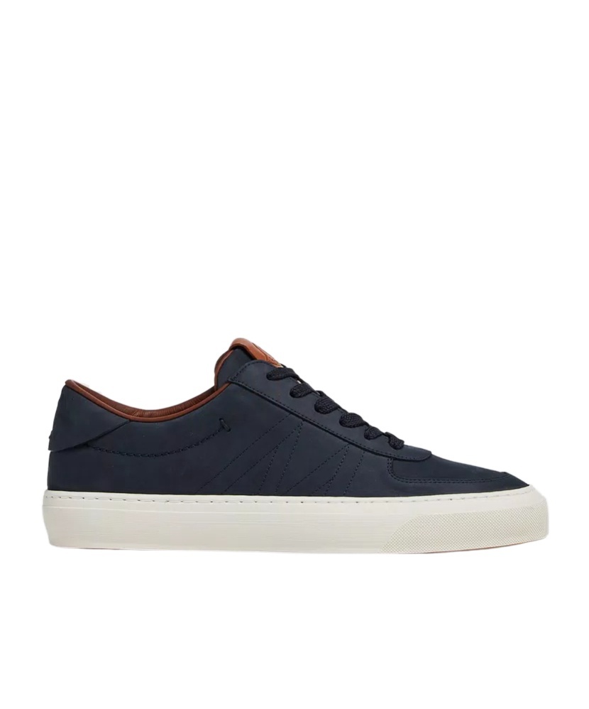 Moncler Monclub Low-top Suede Sneakers In Blue