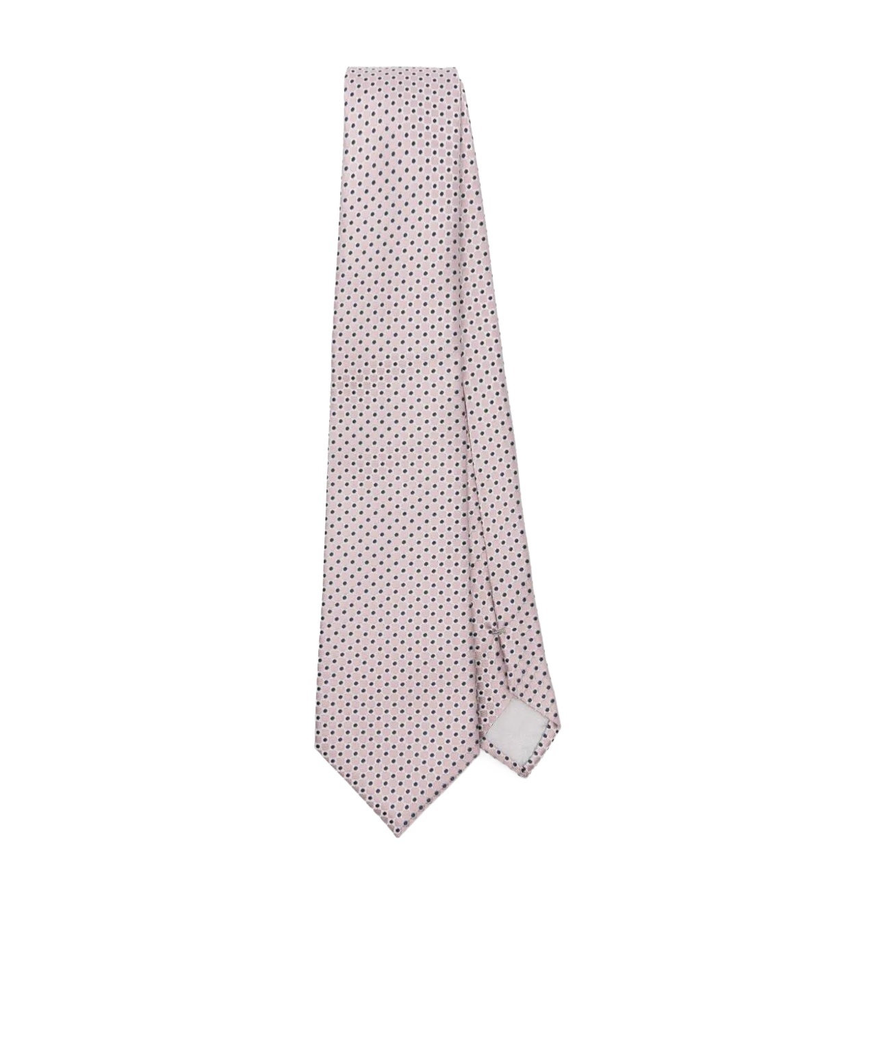 Giorgio Armani Patterned-jacquard Silk Tie In Gray