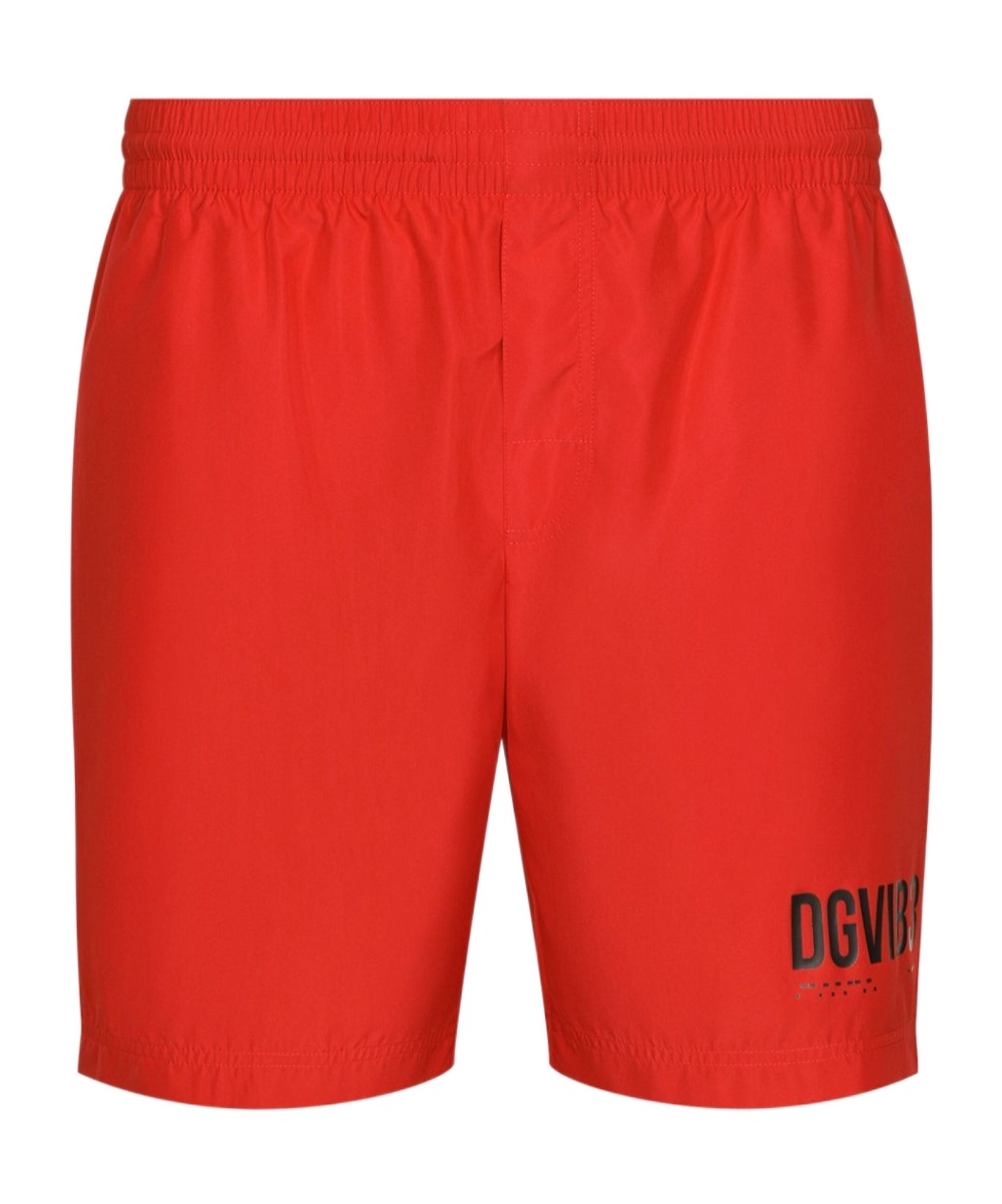 Dolce & Gabbana Logo-print Swim Shorts In Red