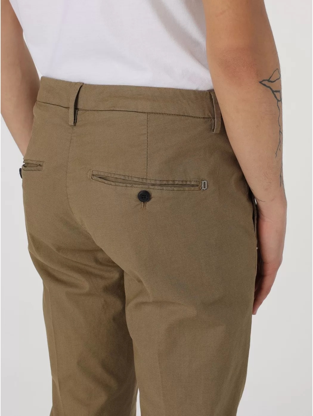 Dondup Belt Loop Casual Pants In Brown
