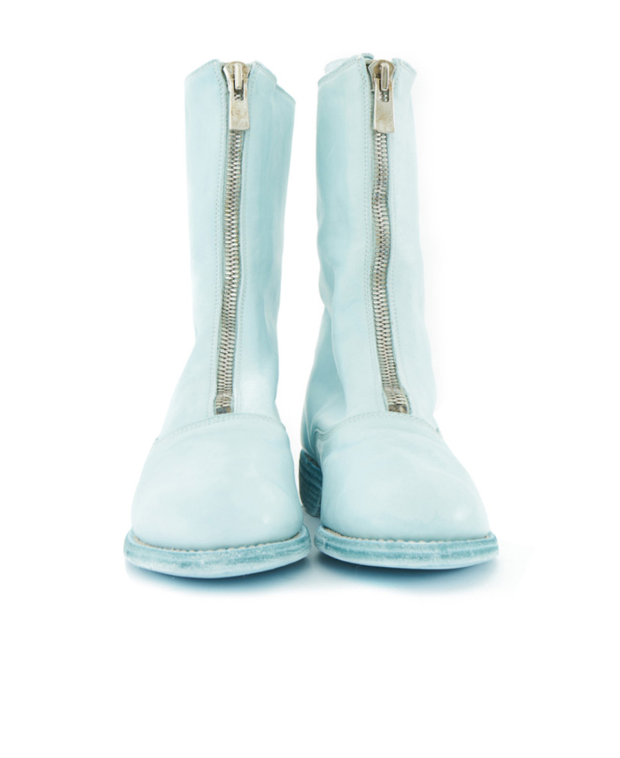 Guidi Stivali Con Zip Frontale In Blue
