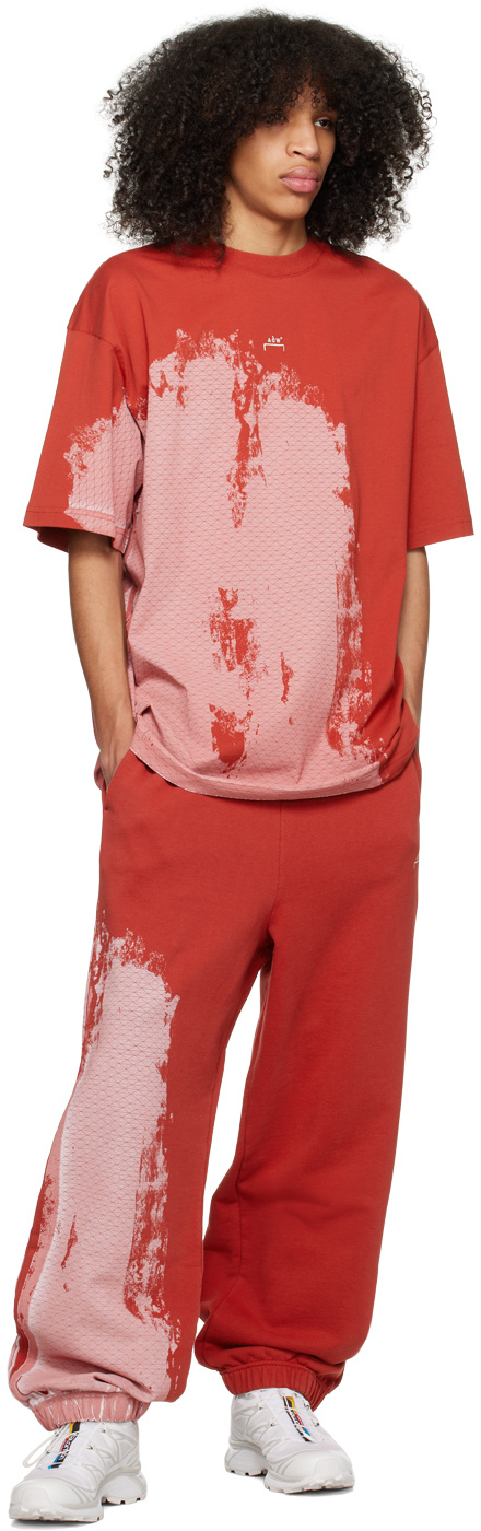 A-cold-wall* Brush Stroke-print T-shirt In Red
