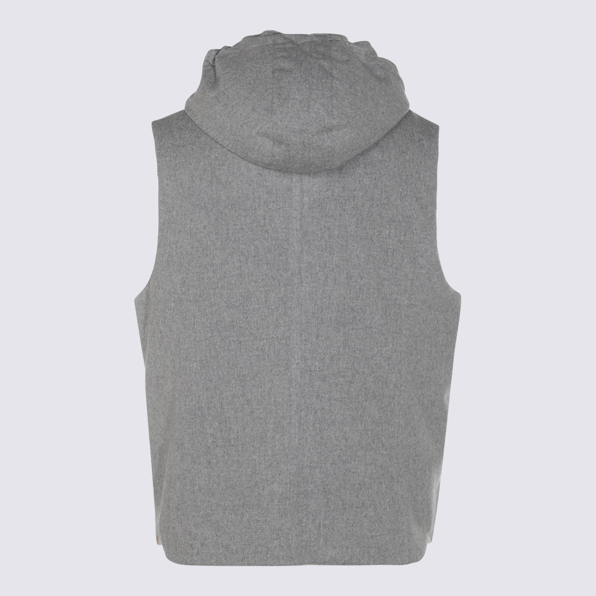 Brunello Cucinelli Sleeveless Vest In Gray