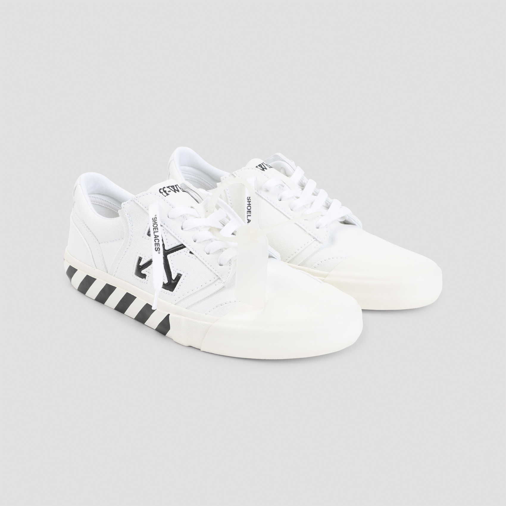 Off-white Vulc Undercut Canvas Low-top Sneakers In White