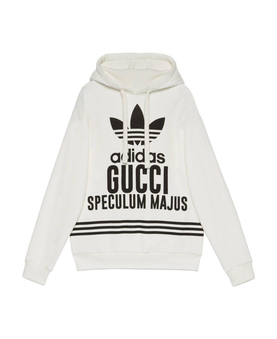 Gucci X Adidas Hooded Hoodie In White