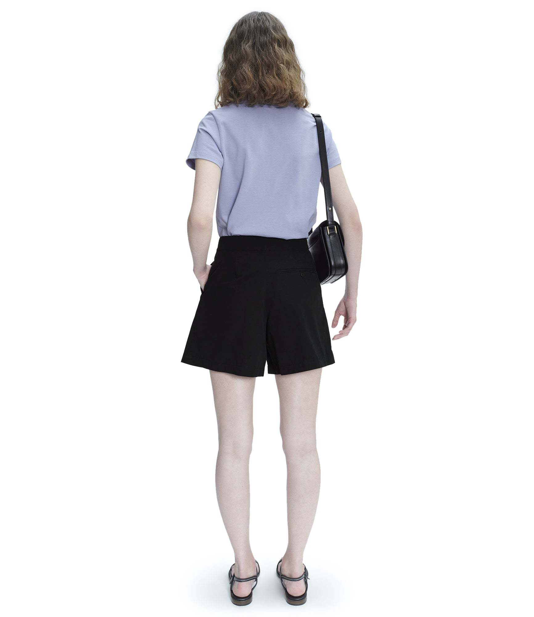 Apc Camberra Belted Tailored Shorts In Black