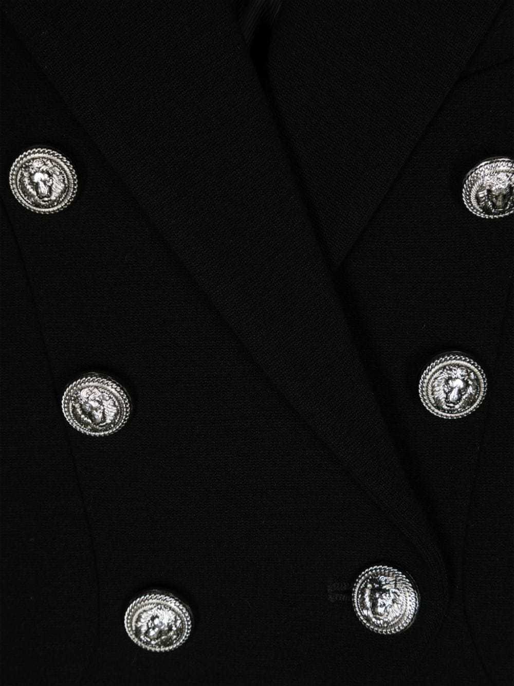 Balmain Double-breasted Blazer In Black