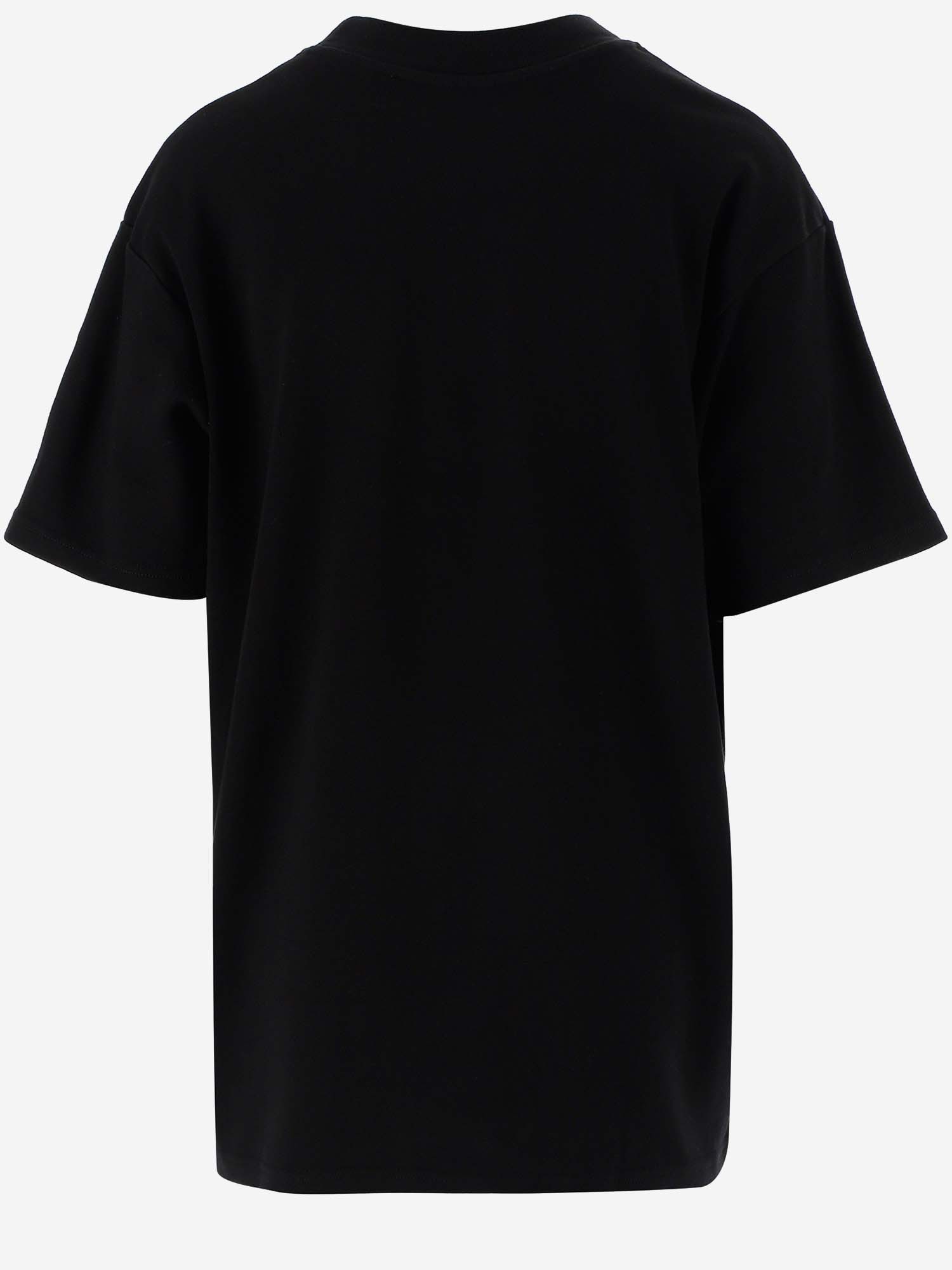 Off-white Rainbow Script Logo Print Tomboy T-shirt In Black