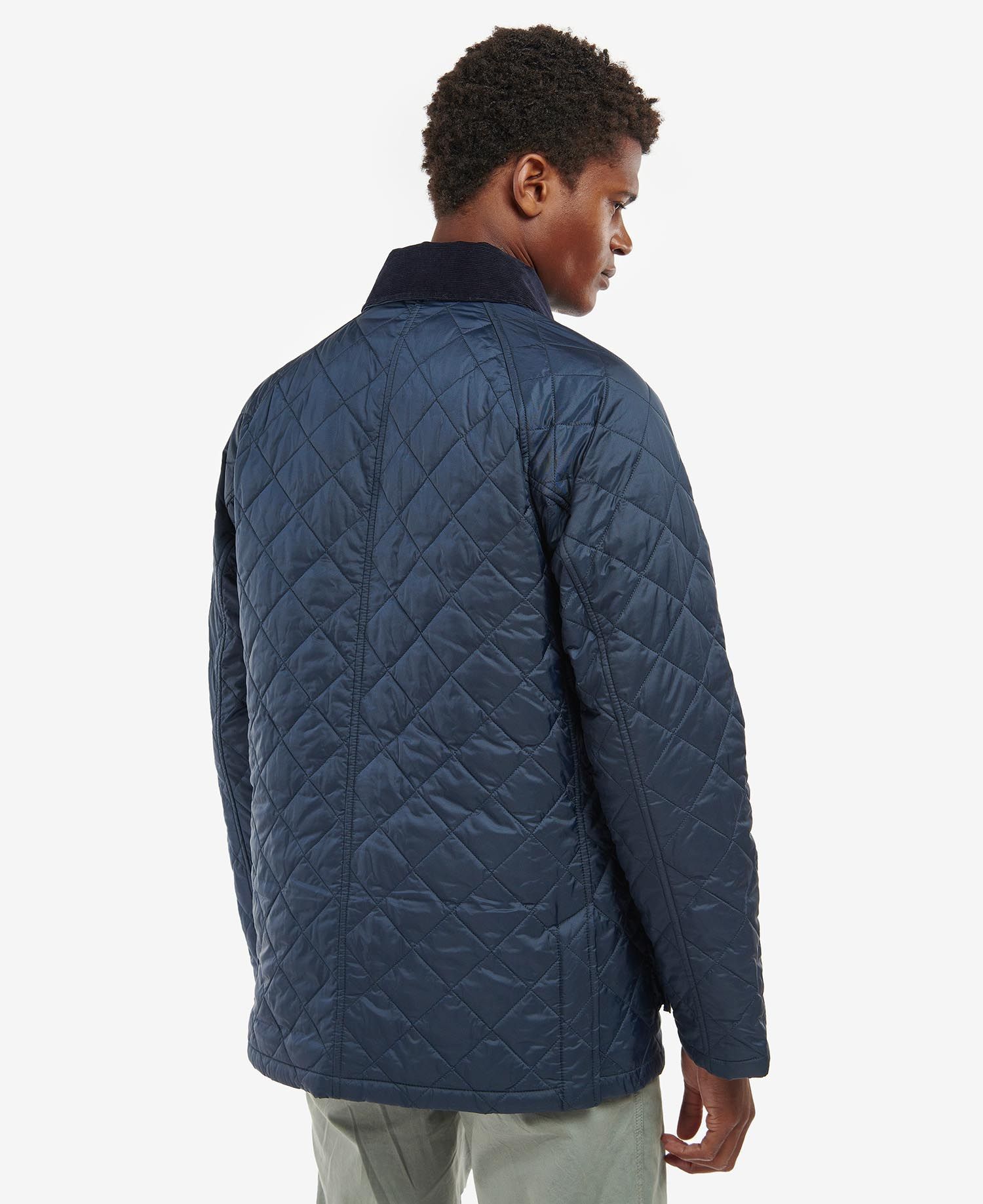 Shop Barbour Quilted Casual Jacket In Blue