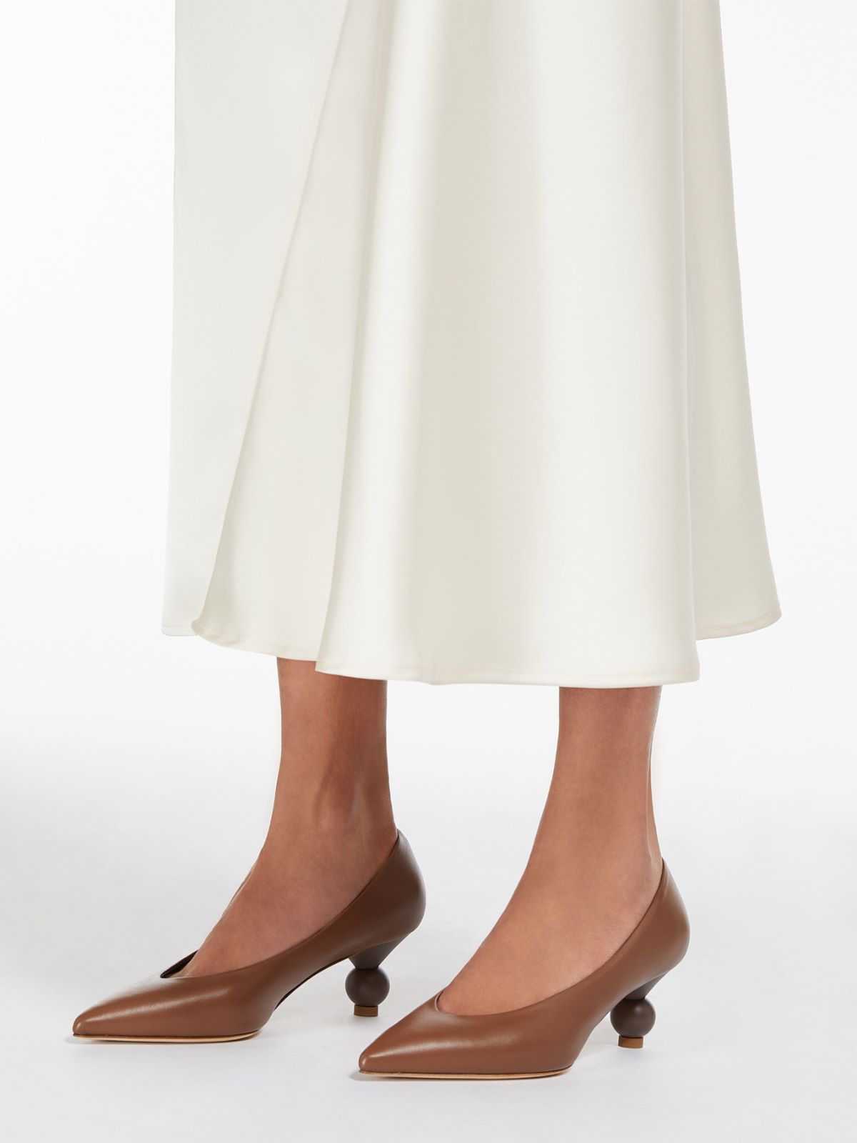 Weekend Max Mara Pointed High Heel Sandals In Brown