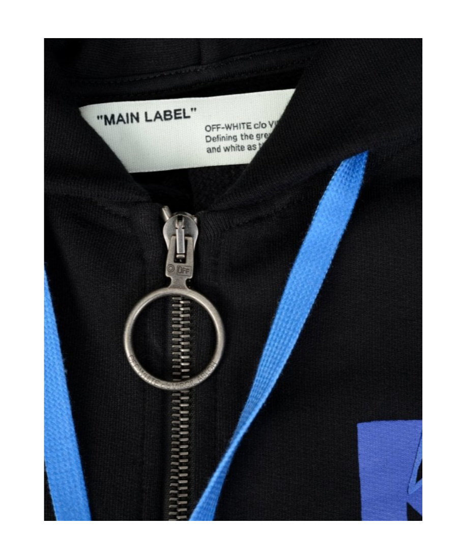 Off-white Printed Pattern Casual Jacket In Black