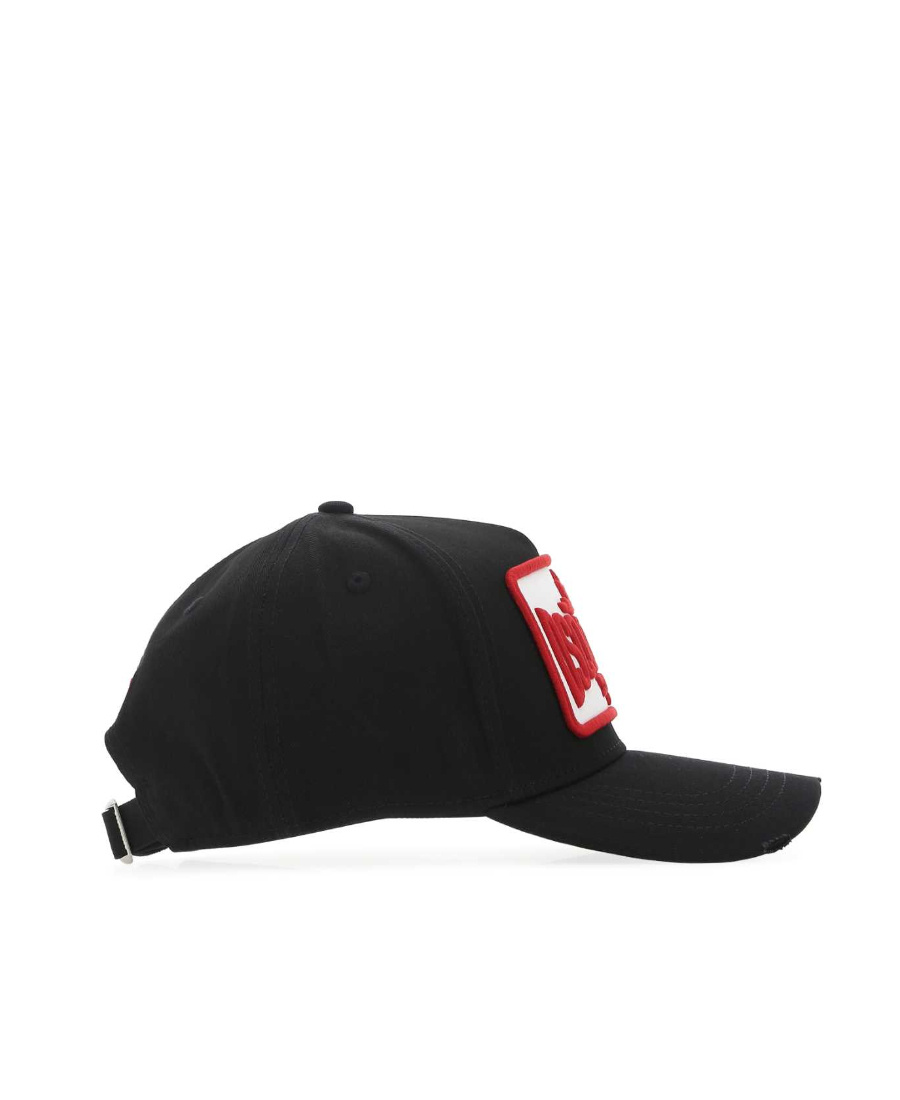 Dsquared2 Logo-patch Detail Baseball Cap In Black